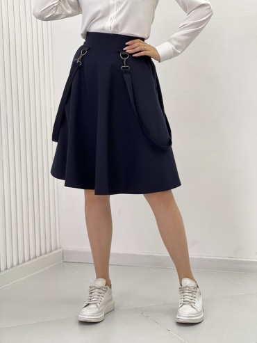 Школьная юбка трапеция Collection синий