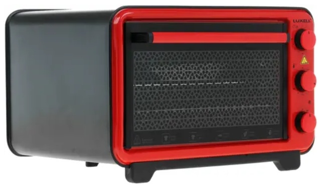  Настольная электропечь Luxell 125 черный, красный в кредит в .