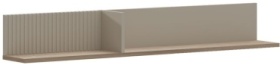 Полка BRW Брест Доменика, 00036632, 135х19x19.5 см, серый, светло-коричневый