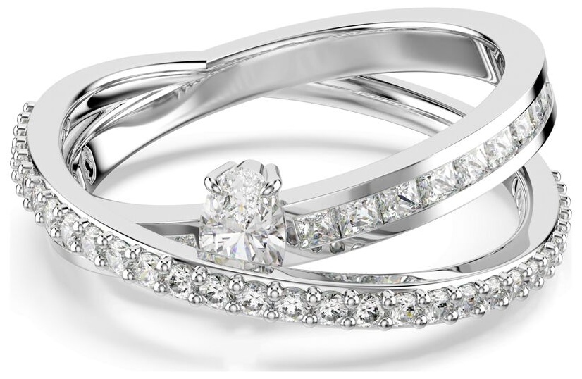 Кольцо Swarovski размер 18 ювелирный сплав, цирконий