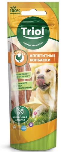 Triol колбаска «Аппетитные колбаски из курицы» 40 г 6 шт