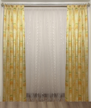 Комплект Renaissance 250x255 см 2 шт, тергалет, желтый, зеленый