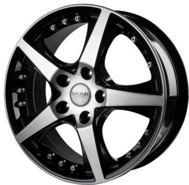 SKAD Алмаз 6.5x16/5x115 D70.2 ET46 4 диска черный, серебристый