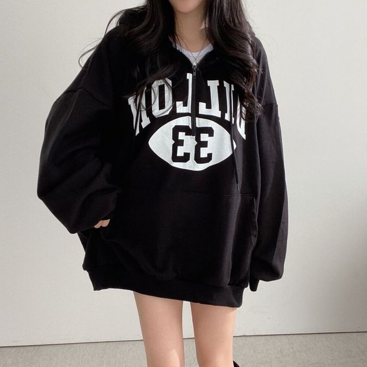 Худи Fashion Style черный, белый