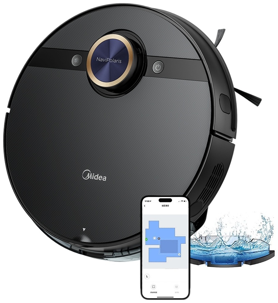 Купить Робот-пылесос Midea M7 Pro черный в Алматы – Магазин на Kaspi.kz