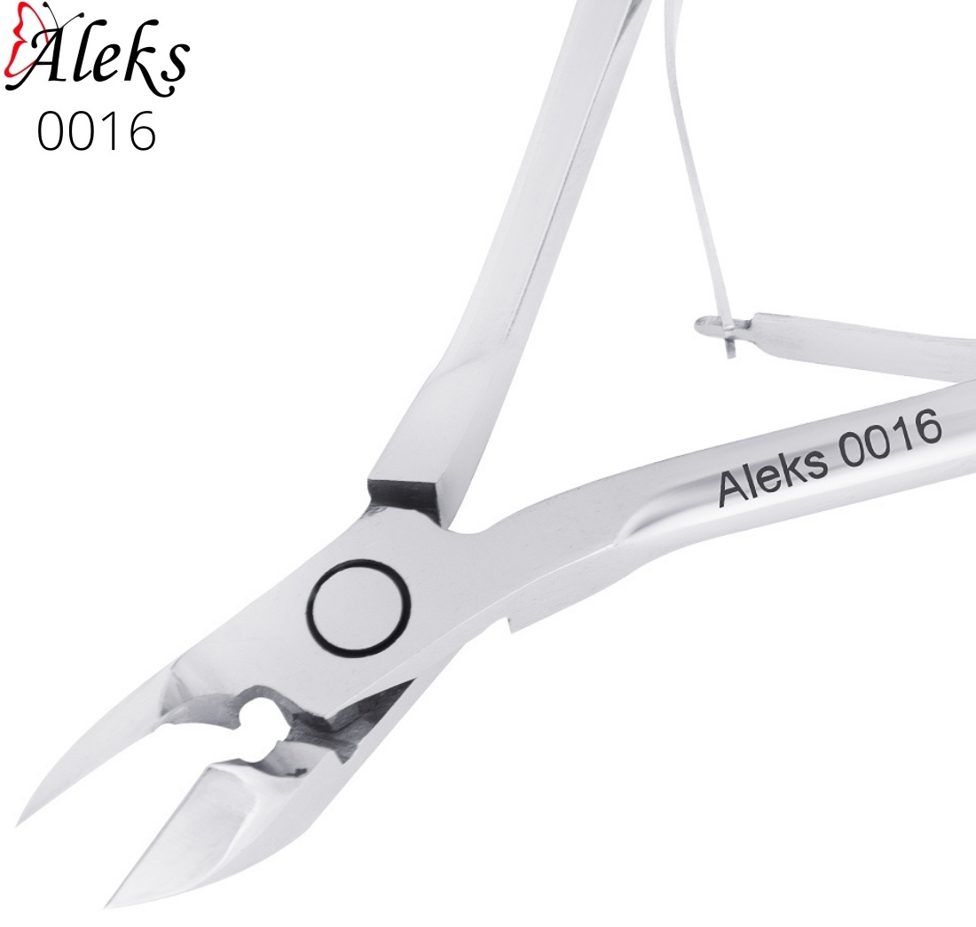 Aleks 0016, кусачки-щипчики, лезвие 8 мм, длина 11 см, двойная пружина, 1 шт