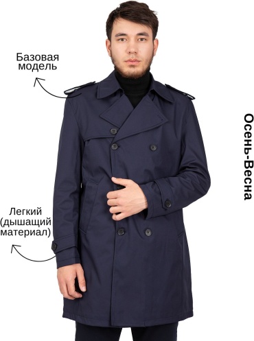 Тренчкот Fast Step синий