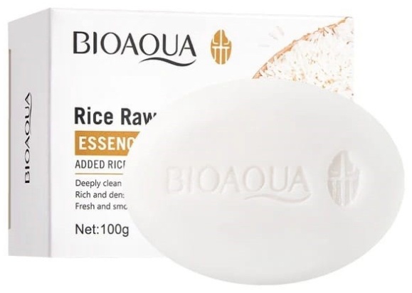 Кусковое мыло туалетное Bioaqua Рис 100 г