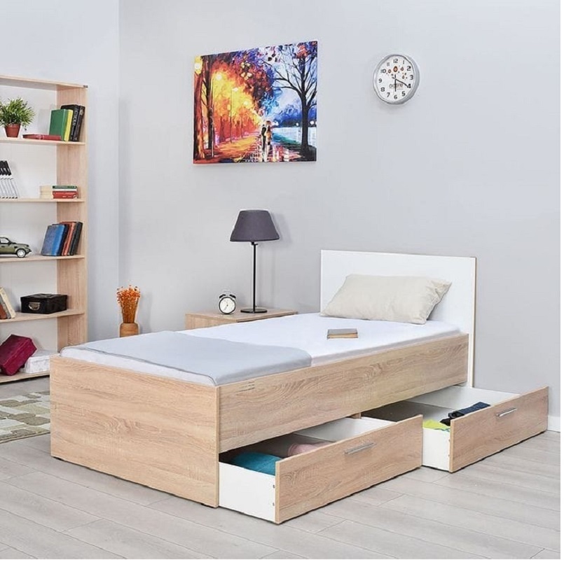 Купить Кровать Asylas 1 односпальная, 90x200 см (с матрасом, без ...
