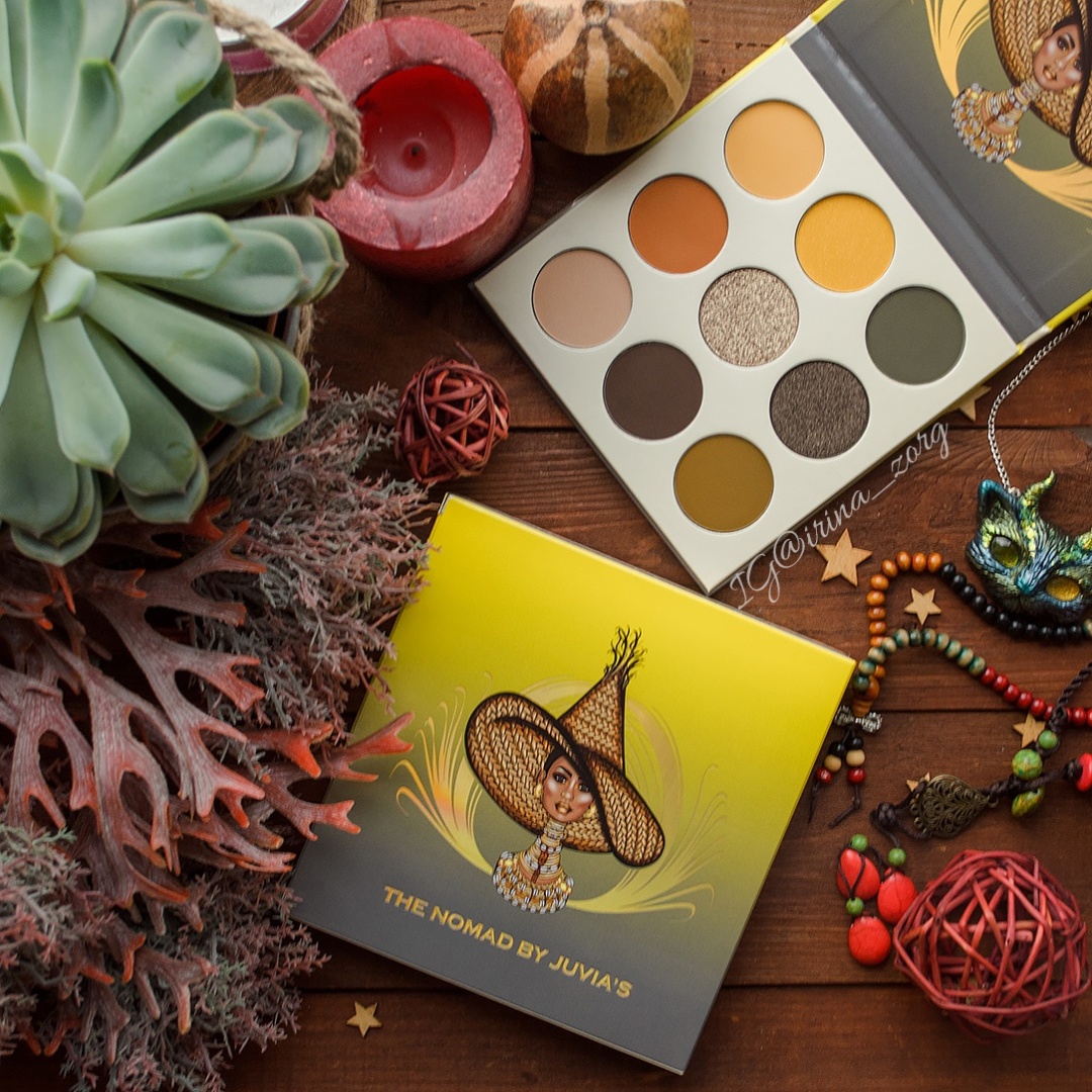 Juvia's тени рассыпчатые The Nomad Eyeshadow Palette N