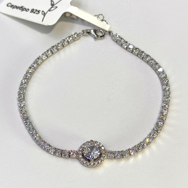 Sulu Silver ХА4163/9576/0623 длина 18.2 см, вес 6.3 г серебро, плетение фантазийное