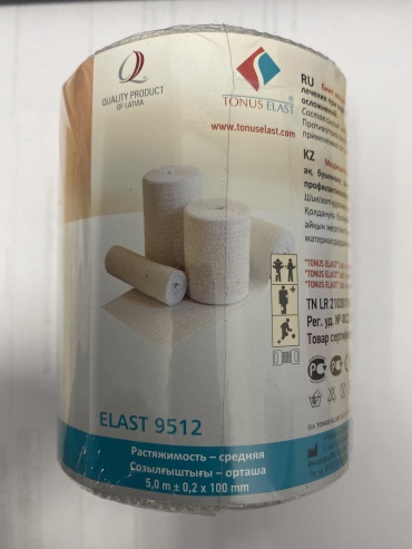 Эластичный бинт TONUS ELAST 9512 10 см х 5 м 1 шт