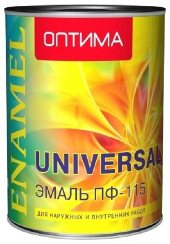 Оптима эмаль глянцевая Universal ПФ-115 2.7 кг, тон коричневый
