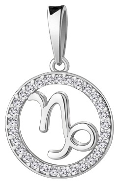 Подвеска AQUAMARINE 24581А вес 1.4 г серебро, фианит