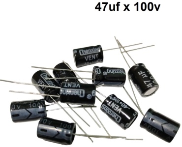 Конденсатор электролитический 47uf 100v 100 В, 10 шт.