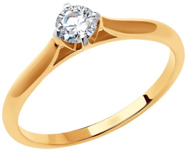 LUXOR JEWELRY LUXOR 018592 размер 17 вес 1.51 г золото, фианит