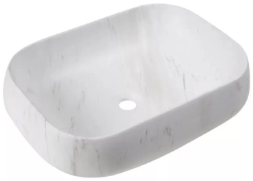 Раковина Cerutti SPA CR0086 MMW1 накладная овальная 56х40 см, фарфор