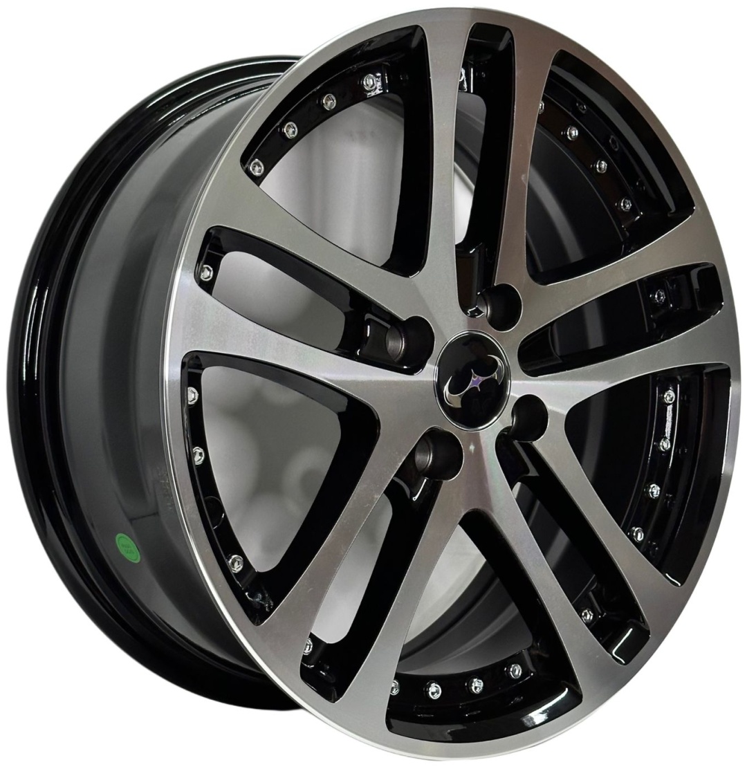 DWS 924 Weds Kranze 7x17/4x98 D58.6 ET38 4 диска черный, серебристый