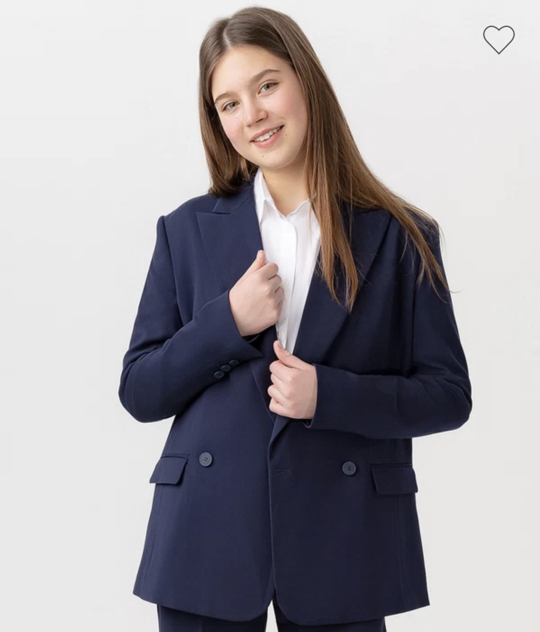 Школьный пиджак Button Blue синий