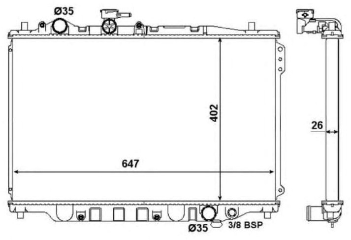PATRON радиатор основной PRS4072