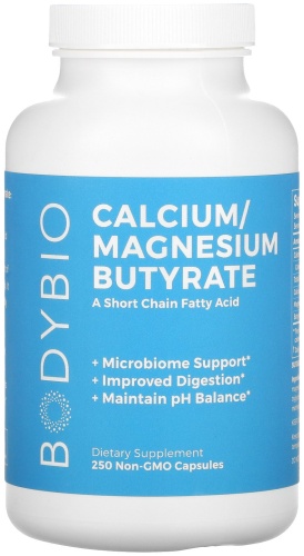 BodyBio БАД Calcium Magnesium Butyrate 250 капсул