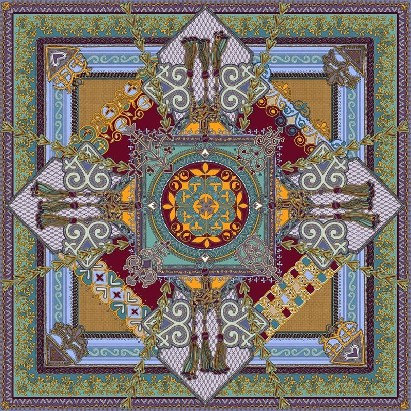 Платок EMPIRE шелк 90 x 90 см