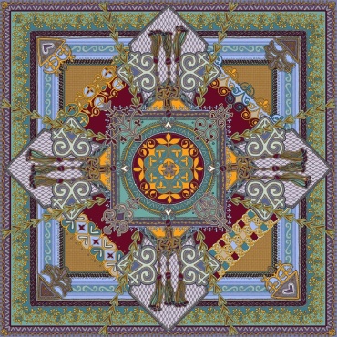 Платок EMPIRE шелк 90 x 90 см