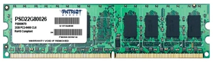 Оперативная память Patriot Memory Signature PSD22G80026 2Gb