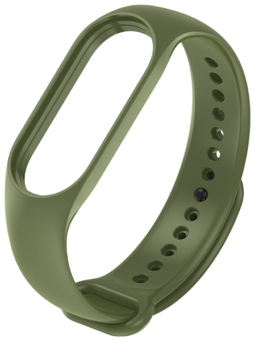 Ремешок MindStore для Xiaomi Mi Band 5, Mi Band 6 темно-зеленый