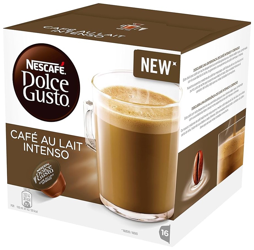 Купить Капсулы кофе NESCAFE Cafe au Lait Intenso 16 шт в Алматы ...
