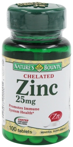 Nature's Bounty БАД Chelated Zinc 25 мг 100 капсул