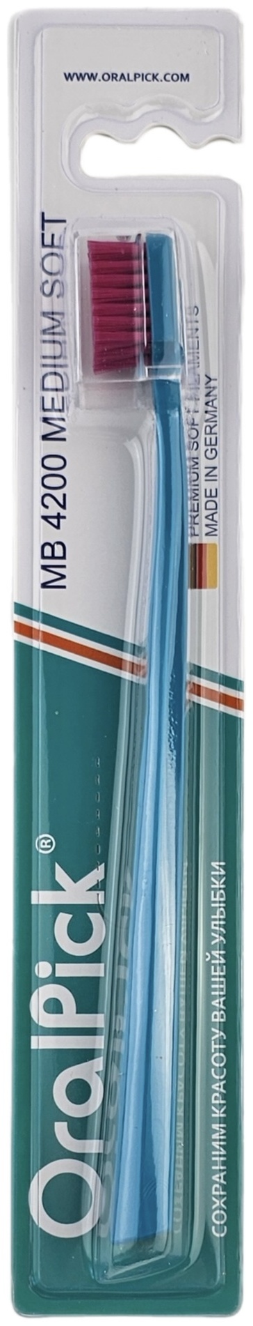 OralPick Зубная щетка MB 4200 MEDIUM SOFT зубная щетка средняя 1 шт