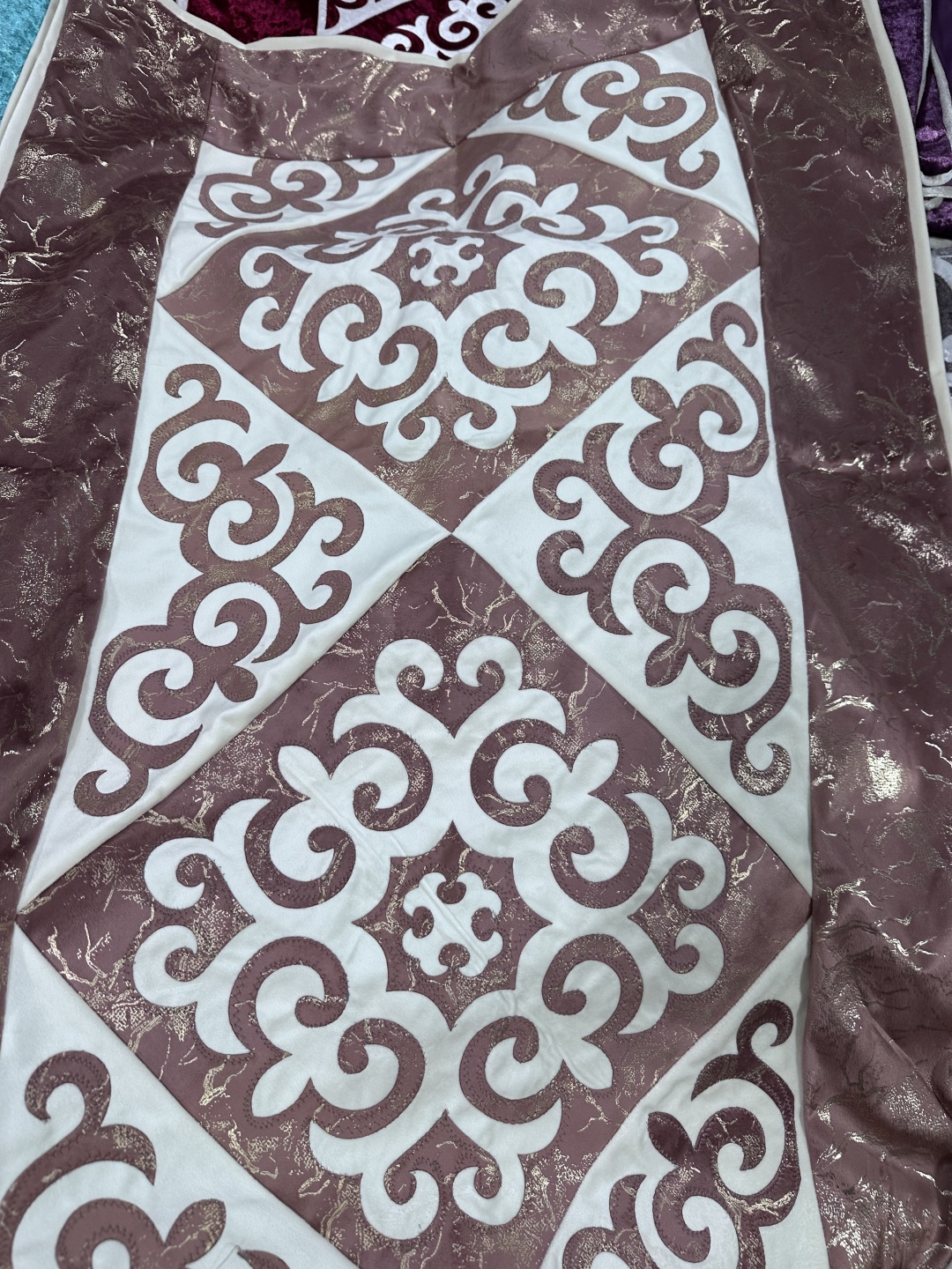 Home Textile чехол для корпе 220x80 см, без наполнителя, белый, коричневый