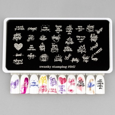 Swanky Stamping Пластина для стемпинга 047