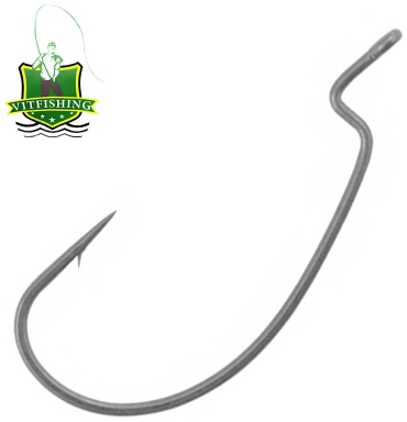 Крючок для рыбалки VitFishing VIT-OF-10 офсетный серебристый 10 шт