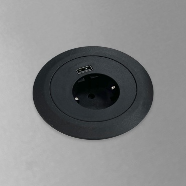 Розетка USB Shelbi STV-1S-1U-B, черный