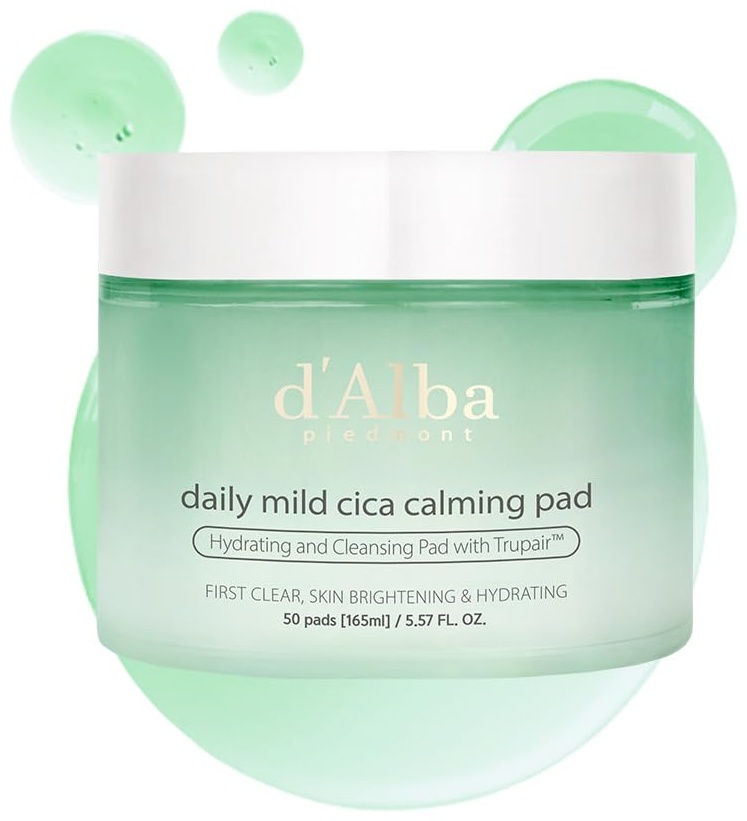 D'Alba пилинг Daily Mild Cica Calming Pad 165 мл