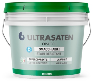 Oikos акриловая ULTRASATEN OPACO I LT.10 10 л, бесцветный/прозрачный цвет