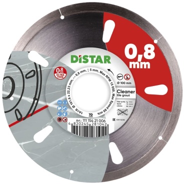 Диск отрезной алмазный 100x22.23х0.8 мм, Distar Cleaner 101