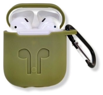 Чехол Saiboro для Apple AirPods, AirPods 2 зеленый