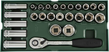 SATA набор торцевых головок 1/2 ST09915SJ 26 шт