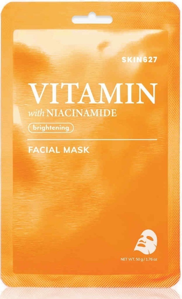 Маска для лица Skin627 тканевая Vitamin with Niacinamide 1 шт