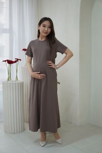 Повседневное платье Sweetmama.kz хаки