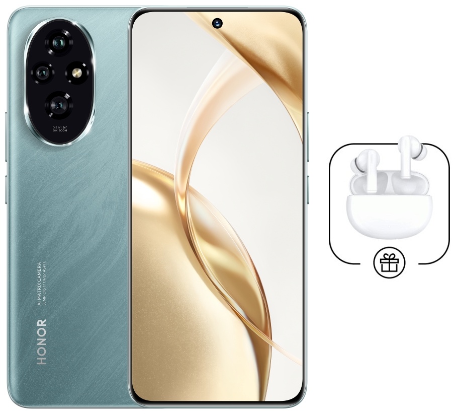 Купить Смартфон HONOR 200 12 ГБ/512 ГБ зеленый + подарок в Алматы ...