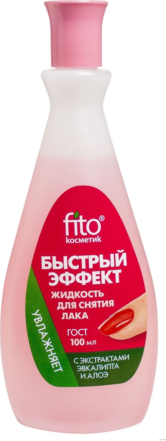 Fito Косметик с экстрактами алоэ и эвкалипта средство для снятия лака 100 мл