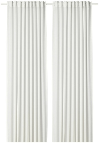 Портьеры IKEA 145x300 см 2 шт, полиэстер, белый