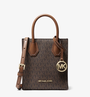 Сумка кросс-боди Michael Kors канвас коричневый