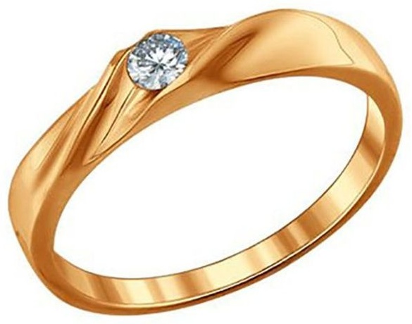 Kari jewelry 534090G0 размер 17.5 вес 1.27 г серебро, фианит