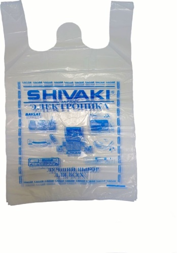 Пакет майка Shivaki полиэтилен 80 см 19 шт
