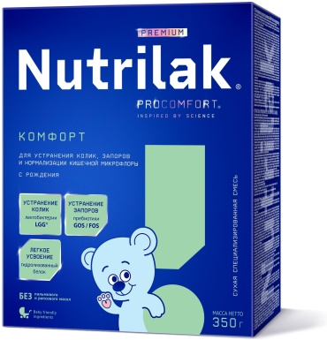 Nutrilak Premium Комфорт 1 с рождения 350 г